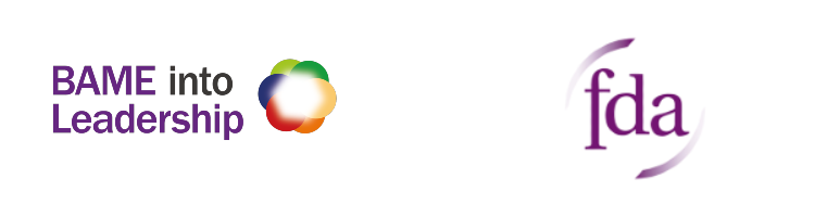 BAME into Leadership and FDA logos